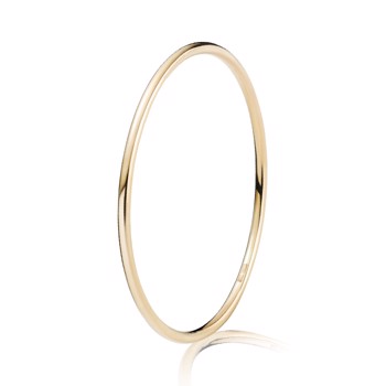 BNH 14 ct gold Bangle, Ø 6,0 cm and 3,0 mm in thickness